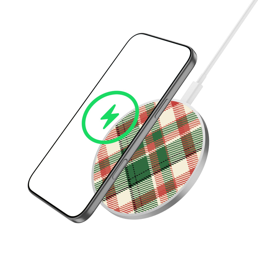 MyBat Design Lab Series Wireless Charging Pad - Silver - Rustic Plaid - MCGWIRC22SL-293-2.jpg