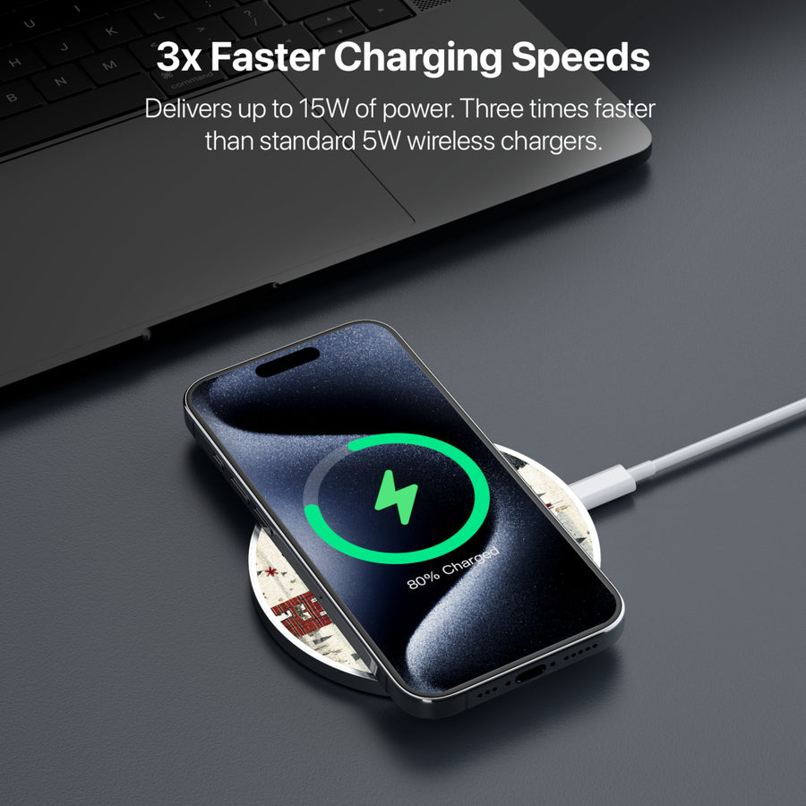 MyBat Design Lab Series Wireless Charging Pad - Silver - Charming Cottages - MCGWIRC22SL-294-5.jpg