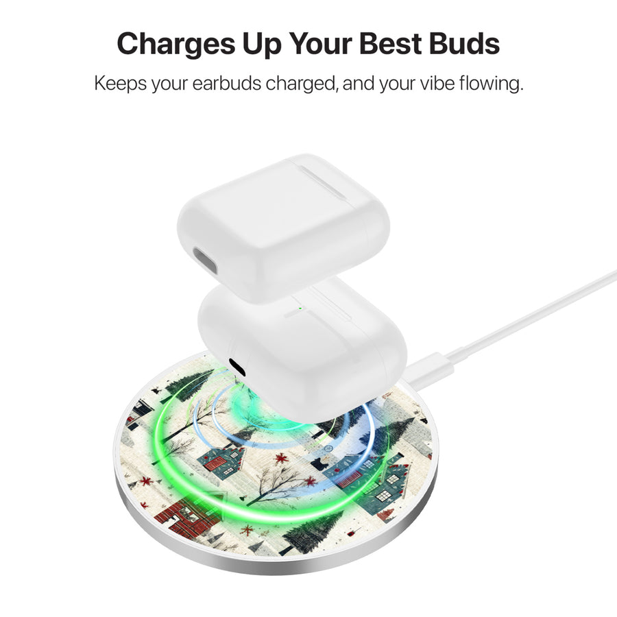 MyBat Design Lab Series Wireless Charging Pad - Silver - Charming Cottages - MCGWIRC22SL-294-6.jpg