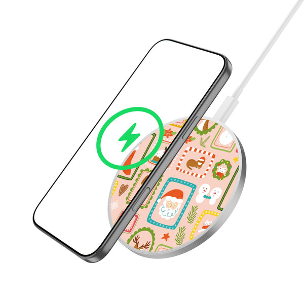 MyBat Design Lab Series Wireless Charging Pad - Silver - Holiday Stamps - MCGWIRC22SL-297-2.jpg