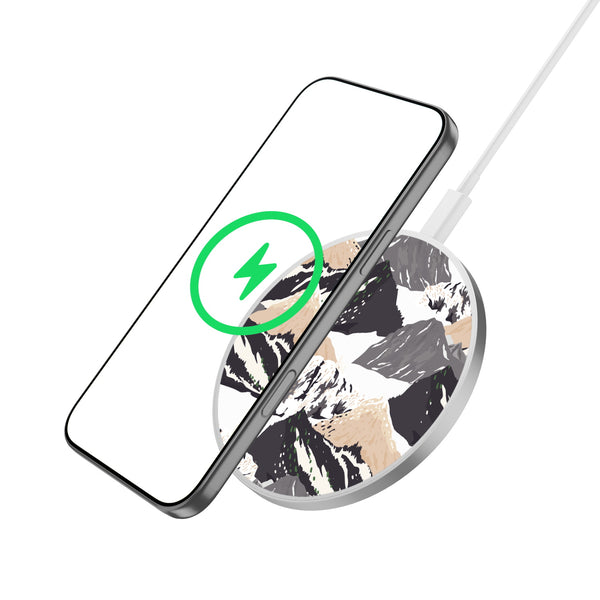 MyBat Design Lab Series Wireless Charging Pad - Silver - Rocky Peaks - MCGWIRC22SL-323-2.jpg