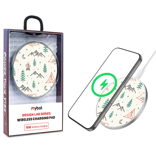 MyBat Design Lab Series Wireless Charging Pad - Silver - Fireside Camp - MCGWIRC22SL-328-1.jpg