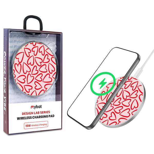 MyBat Design Lab Series Wireless Charging Pad - Silver - Endless Hearts - MCGWIRC22SL-338-1.jpg