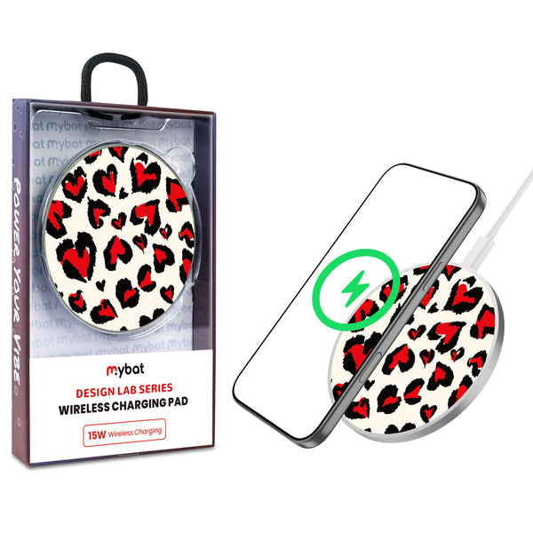 MyBat Design Lab Series Wireless Charging Pad - Silver - Wild Hearts - MCGWIRC22SL-340-1.jpg