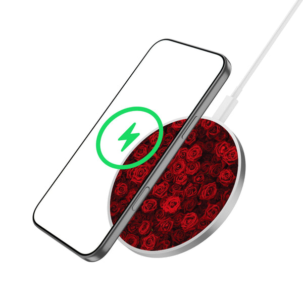 MyBat Design Lab Series Wireless Charging Pad - Silver - Red Roses - MCGWIRC22SL-343-2.jpg