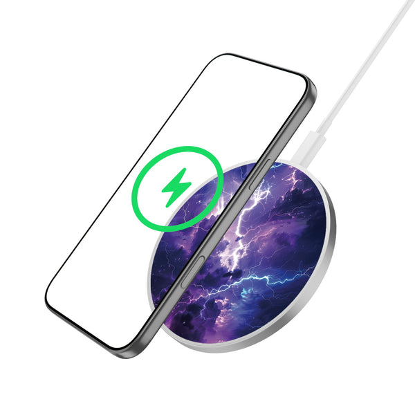 MyBat Design Lab Series Wireless Charging Pad - Silver - Lightning Storm - MCGWIRC22SL-353-2.jpg