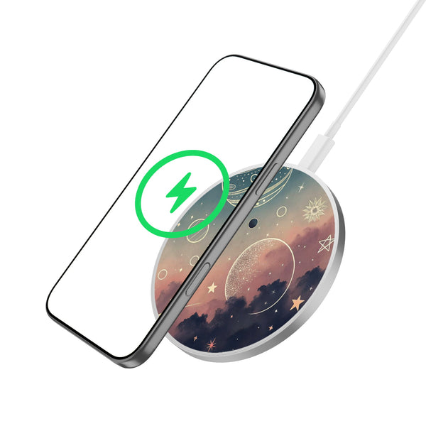 MyBat Design Lab Series Wireless Charging Pad - Silver - Planets and Stars - MCGWIRC22SL-356-2.jpg
