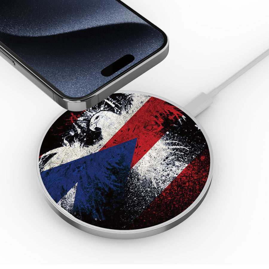 MyBat Design Lab Series Wireless Charging Pad - Silver - Puerto Rico Eagle Flag - MCGWIRC22SL-359-4.jpg
