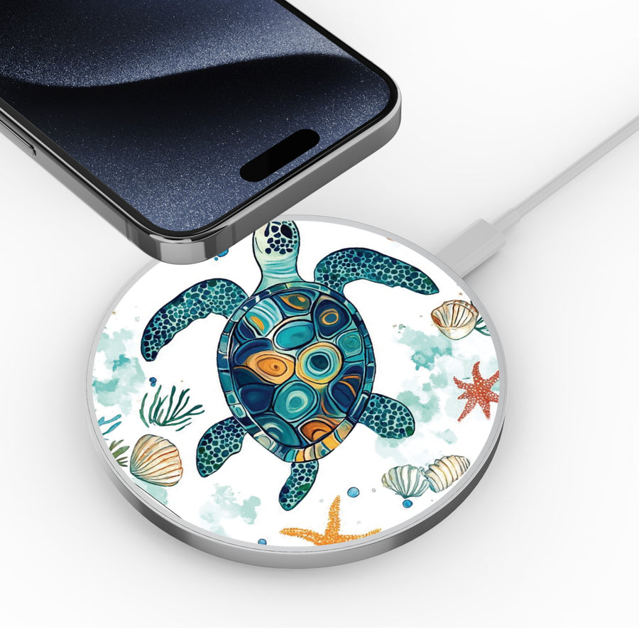MyBat Design Lab Series Wireless Charging Pad - Silver - Sea Turtles - MCGWIRC22SL-375-4.jpg