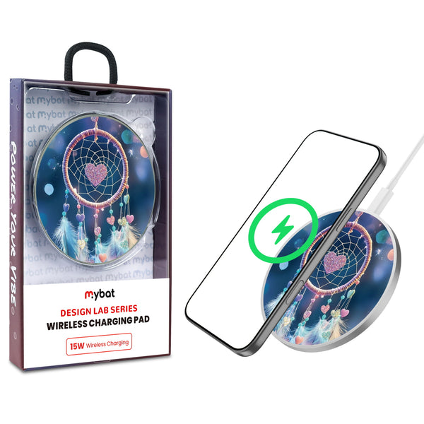 MyBat Design Lab Series Wireless Charging Pad - Silver - Pastel Dreamcatcher - MCGWIRC22SL-376-1.jpg