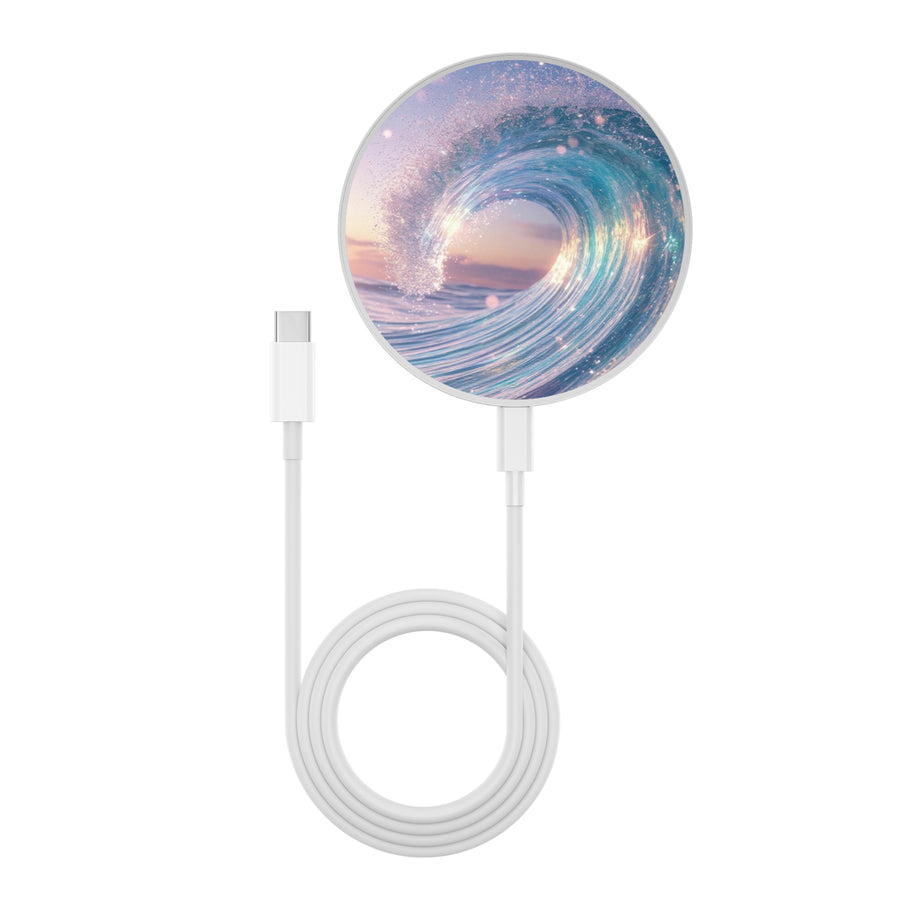 MyBat Design Lab Series Wireless Charging Pad - Silver - Dreamy Waves - MCGWIRC22SL-379-3.jpg