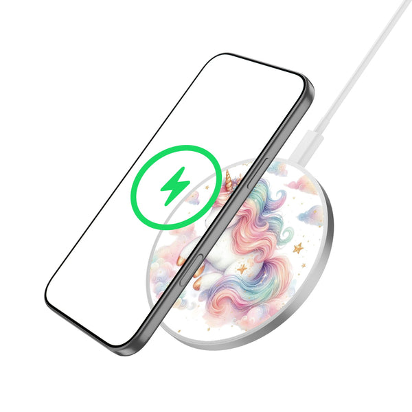 MyBat Design Lab Series Wireless Charging Pad - Silver - Rainbow Unicorn - MCGWIRC22SL-392-2.jpg