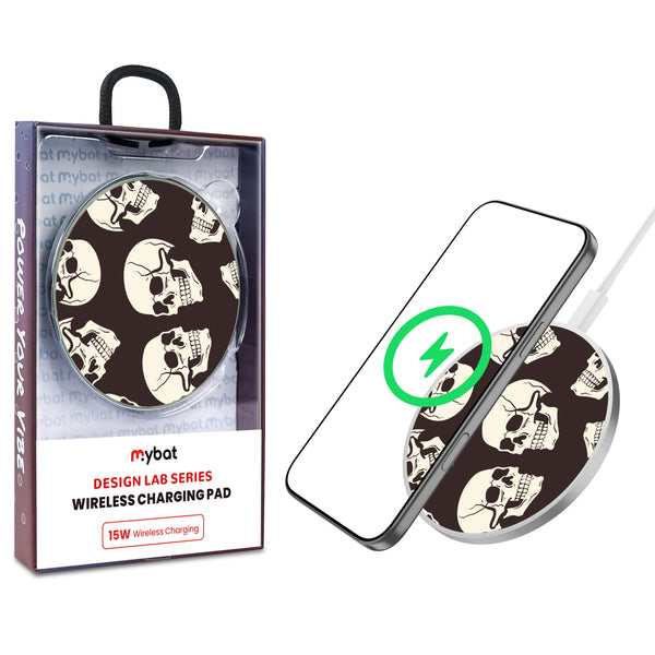 MyBat Design Lab Series Wireless Charging Pad - Silver - Bone Heads - MCGWIRC22SL-411-1.jpg