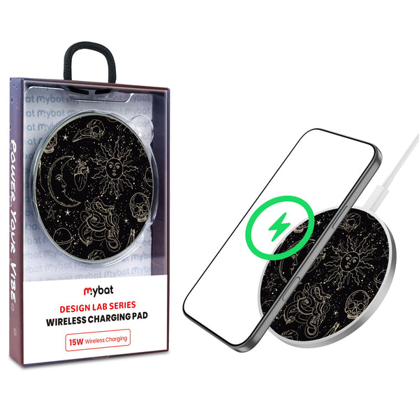 MyBat Design Lab Series Wireless Charging Pad - Silver - Mystic Elements - MCGWIRC22SL-412-1.jpg
