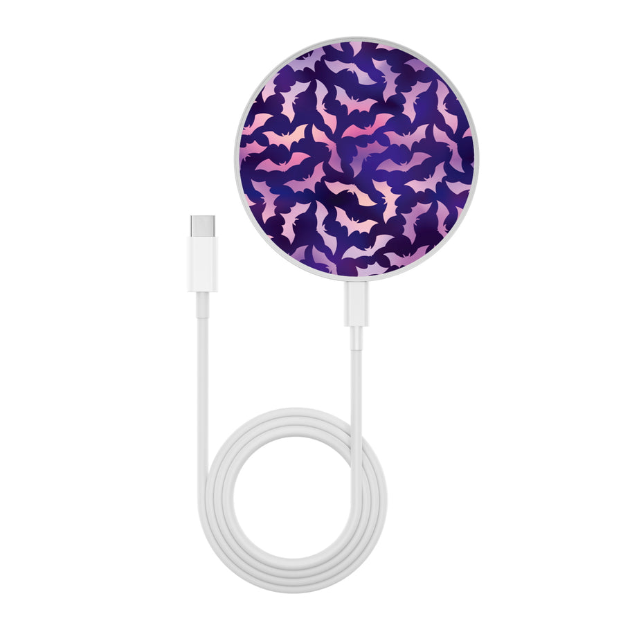 MyBat Design Lab Series Wireless Charging Pad - Silver - Twilight Bats - MCGWIRC22SL-422-3.jpg