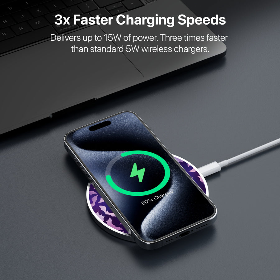 MyBat Design Lab Series Wireless Charging Pad - Silver - Twilight Bats - MCGWIRC22SL-422-5.jpg
