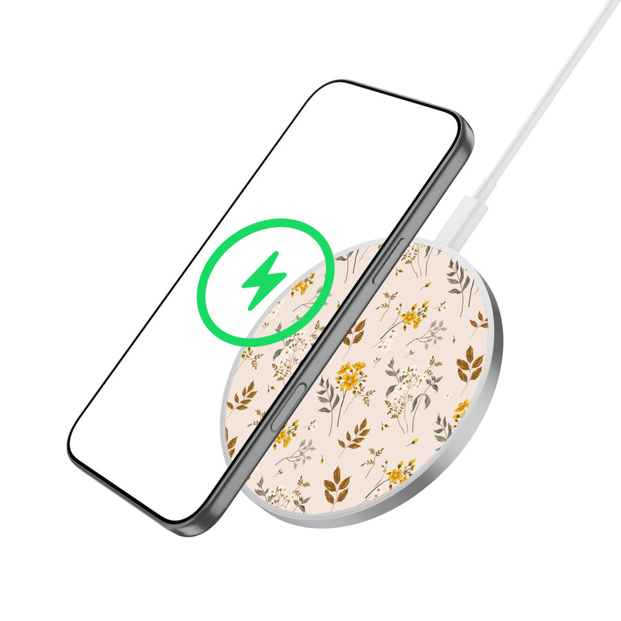 MyBat Design Lab Series Wireless Charging Pad - Silver - Ditsy Botanical - MCGWIRC22SL-433-2.jpg
