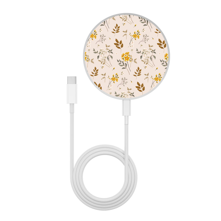 MyBat Design Lab Series Wireless Charging Pad - Silver - Ditsy Botanical - MCGWIRC22SL-433-3.jpg