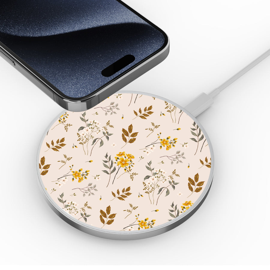 MyBat Design Lab Series Wireless Charging Pad - Silver - Ditsy Botanical - MCGWIRC22SL-433-4.jpg