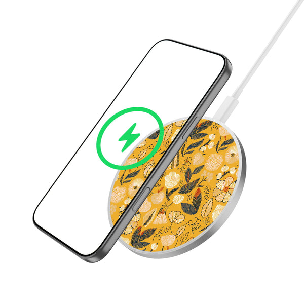 MyBat Design Lab Series Wireless Charging Pad - Silver - Floral Stitch - MCGWIRC22SL-439-2.jpg