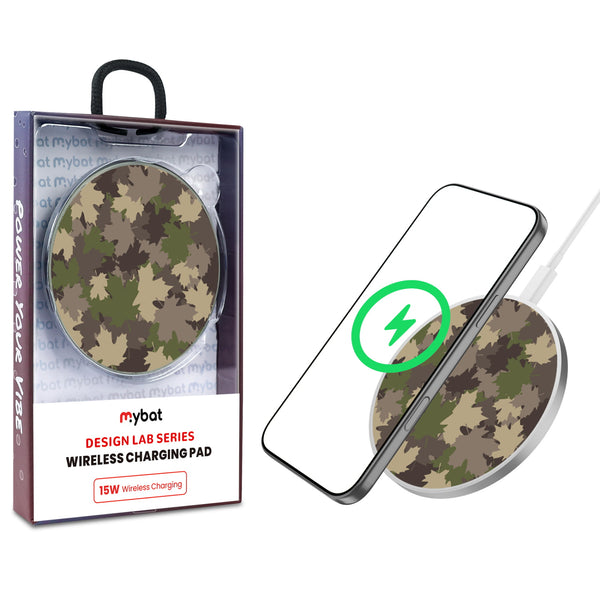 MyBat Design Lab Series Wireless Charging Pad - Silver - Leaf Camo - MCGWIRC22SL-445-1.jpg