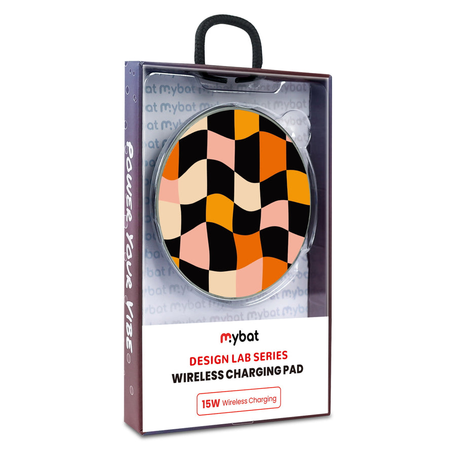 MyBat Design Lab Series Wireless Charging Pad - Silver - Groovy Check - MCGWIRC22SL-448-9.jpg