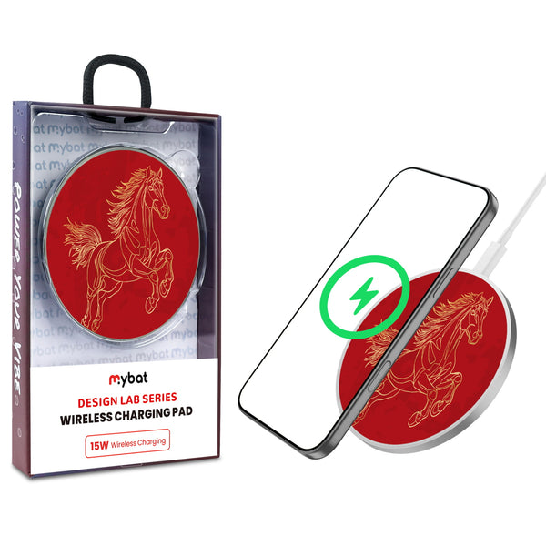 MyBat Design Lab Series Wireless Charging Pad - Silver - Fire Horse - MCGWIRC22SL-460-1.jpg
