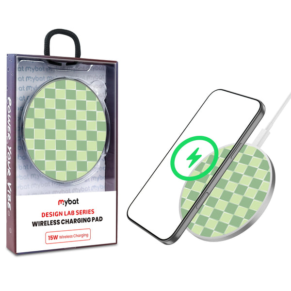MyBat Design Lab Series Wireless Charging Pad - Silver - Matcha Check - MCGWIRC22SL-482-1.jpg