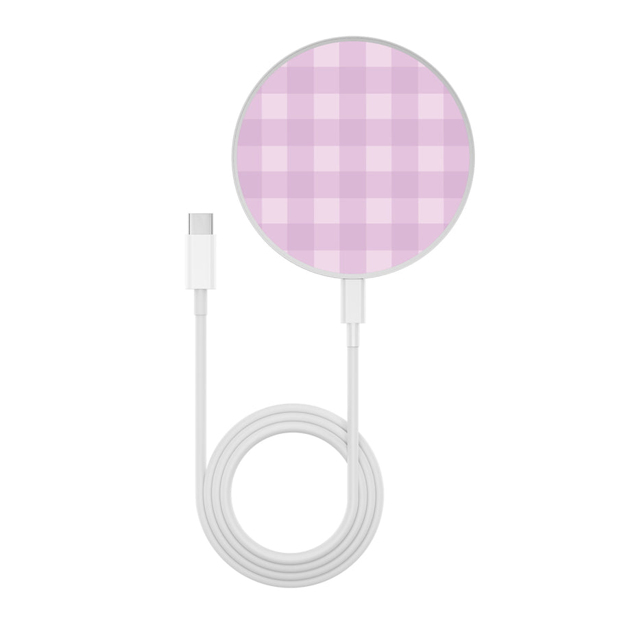 MyBat Design Lab Series Wireless Charging Pad - Silver - Purple Plaid - MCGWIRC22SL-483-3.jpg
