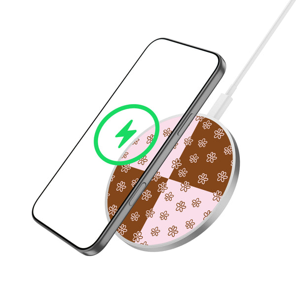 MyBat Design Lab Series Wireless Charging Pad - Silver - Flower Patches - MCGWIRC22SL-484-2.jpg
