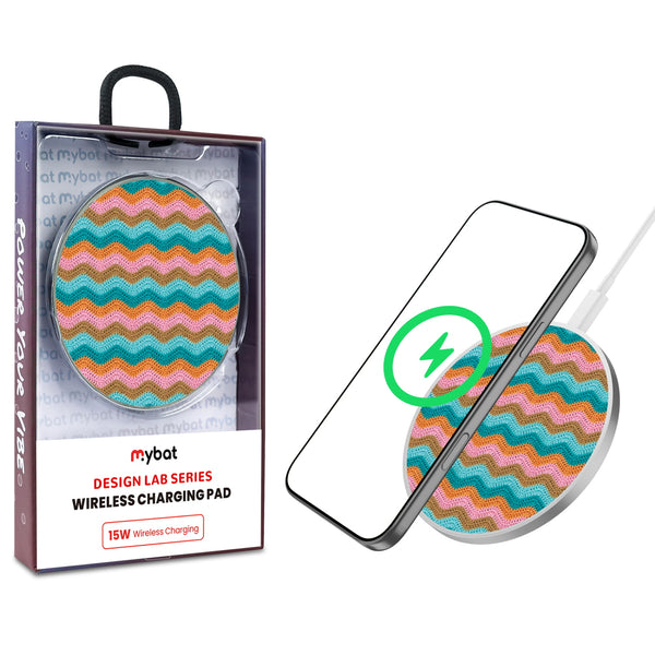 MyBat Design Lab Series Wireless Charging Pad - Silver - Heat Wave - MCGWIRC22SL-495-1.jpg