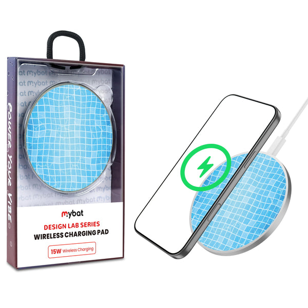 MyBat Design Lab Series Wireless Charging Pad - Silver - Pool Tile - MCGWIRC22SL-504-1.jpg