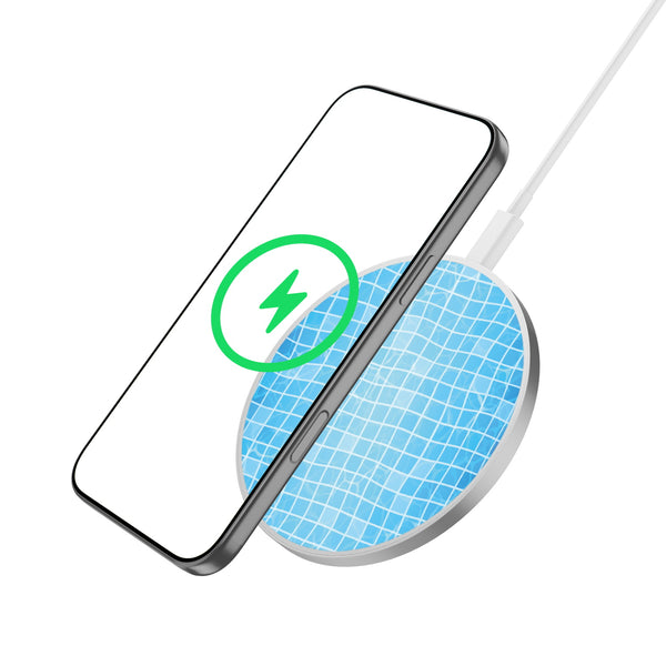 MyBat Design Lab Series Wireless Charging Pad - Silver - Pool Tile - MCGWIRC22SL-504-2.jpg