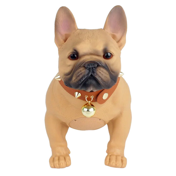 MaxPower Wooof Portable Bluetooth 13" Pug Style Speaker with Mic - Brown - MD568-BR-2.jpg