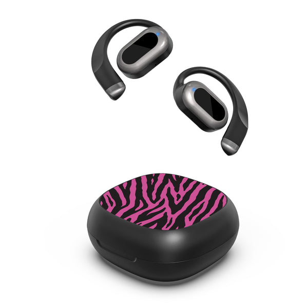 MyBat Design Lab Open-Ear Earbuds - Black - Pink Zebra Print - MFHSBTST251-010-2.jpg
