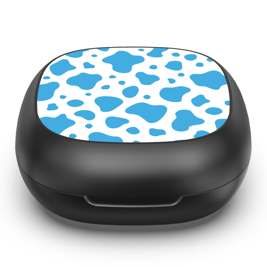 MyBat Design Lab Open-Ear Earbuds - Black - Blue Cow Print - MFHSBTST251-016-4.jpg