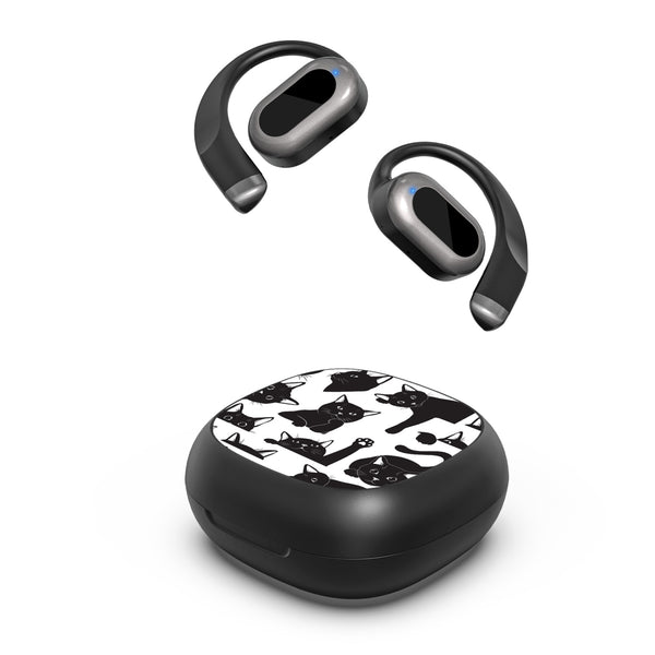 MyBat Design Lab Open-Ear Earbuds - Black - Black Cats - MFHSBTST251-017-2.jpg