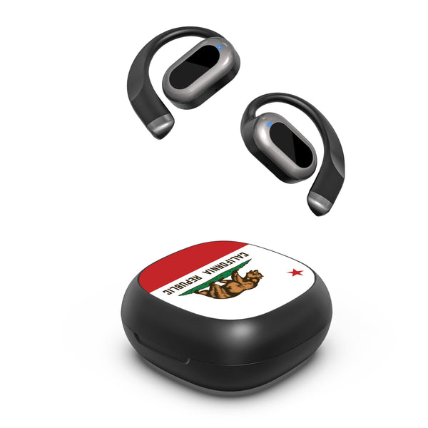 MyBat Design Lab Open-Ear Earbuds - Black - California State Flag - MFHSBTST251-027-2.jpg