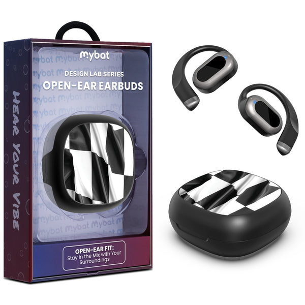 MyBat Design Lab Open-Ear Earbuds - Black - Racing Flag - MFHSBTST251-040-1.jpg
