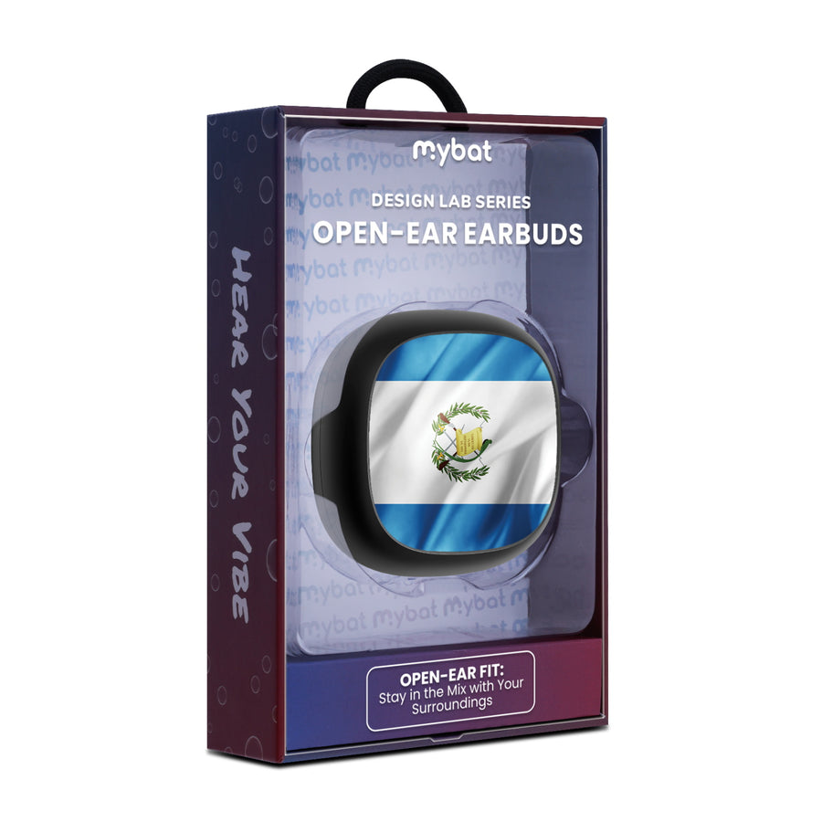 MyBat Design Lab Open-Ear Earbuds - Black - Guatemalan Flag - MFHSBTST251-045-10.jpg
