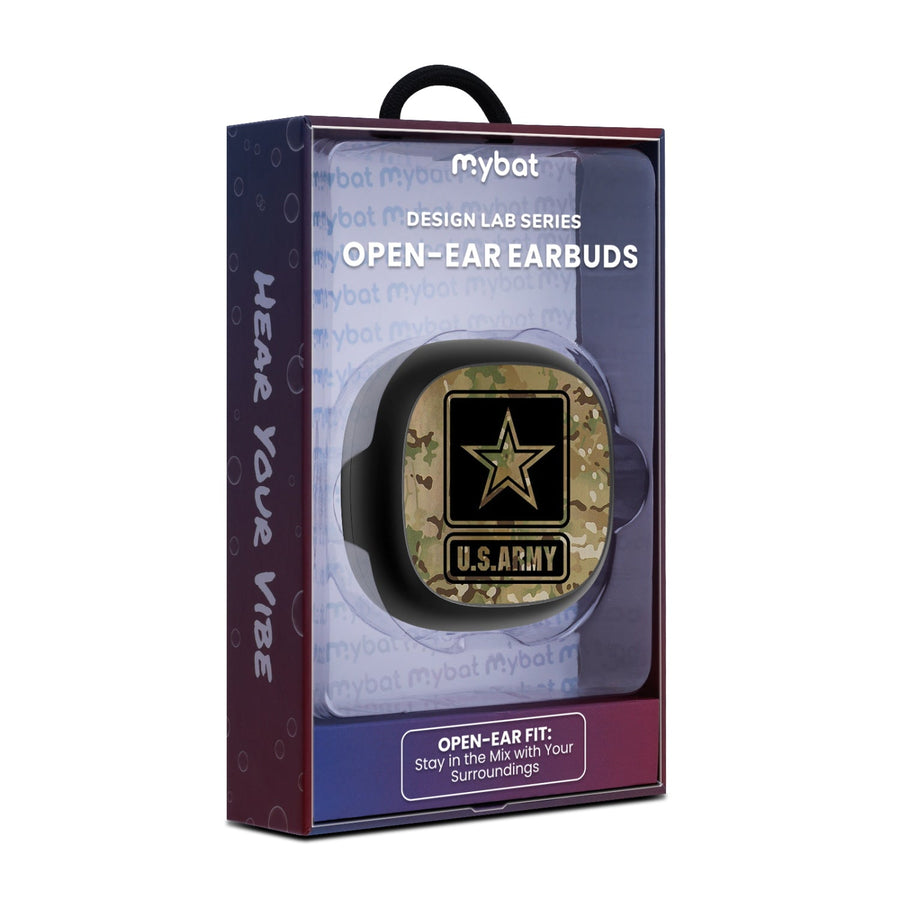 MyBat Design Lab Open-Ear Earbuds - Black - U.S. Army