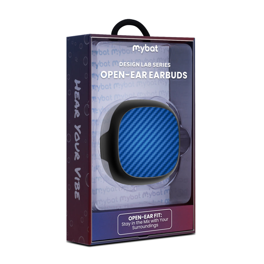 MyBat Design Lab Open-Ear Earbuds - Black - Blue Carbon Fiber - MFHSBTST251-084-10.jpg