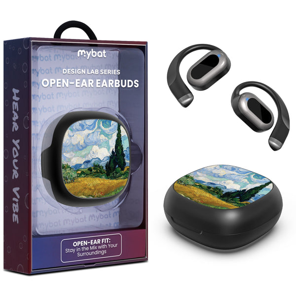 MyBat Design Lab Open-Ear Earbuds - Black - Impressionist Painting - MFHSBTST251-105-1.jpg