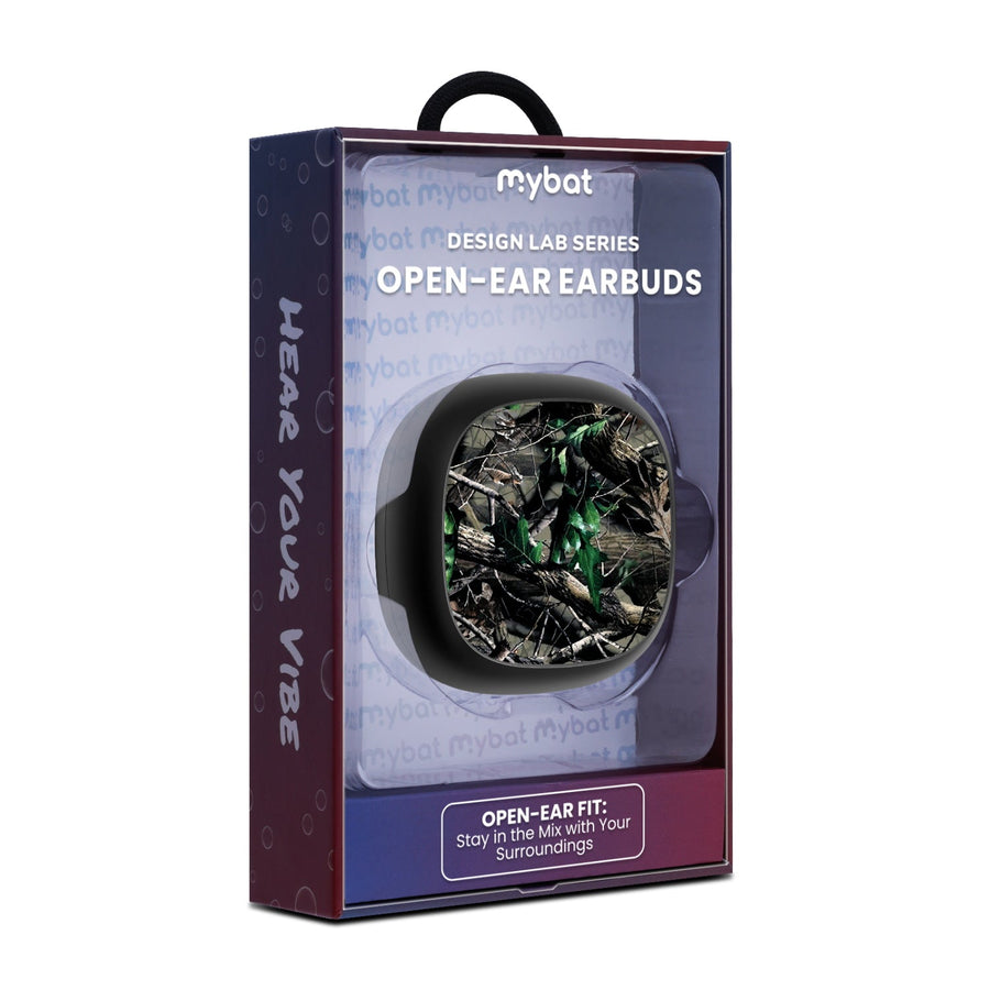 MyBat Design Lab Open-Ear Earbuds - Black - Real Tree