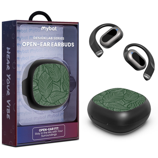 MyBat Design Lab Open-Ear Earbuds - Black - Leaves - MFHSBTST251-125-1.jpg