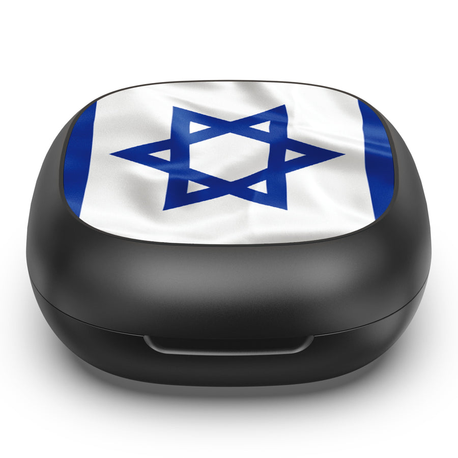 MyBat Design Lab Open-Ear Earbuds - Black - Israel Flag - MFHSBTST251-308-4.jpg