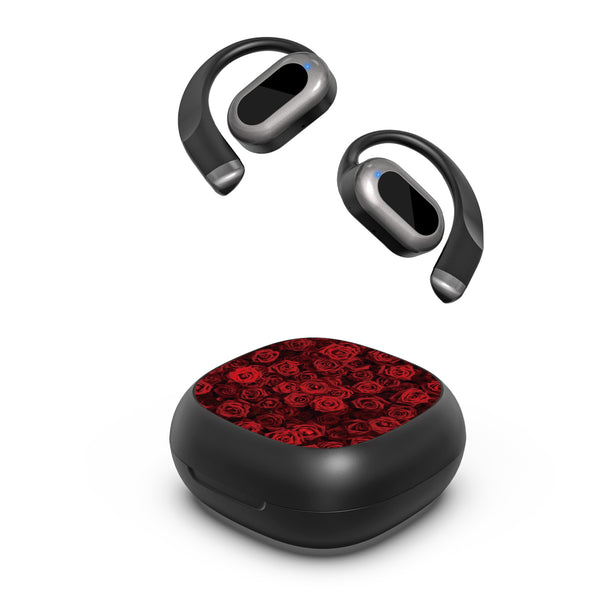 MyBat Design Lab Open-Ear Earbuds - Black - Red Roses - MFHSBTST251-343-2.jpg