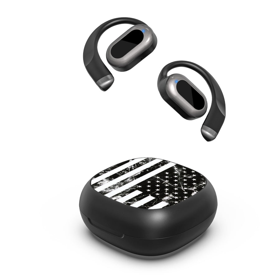 MyBat Design Lab Open-Ear Earbuds - Black - Distress US Flag - MFHSBTST251-344-2.jpg