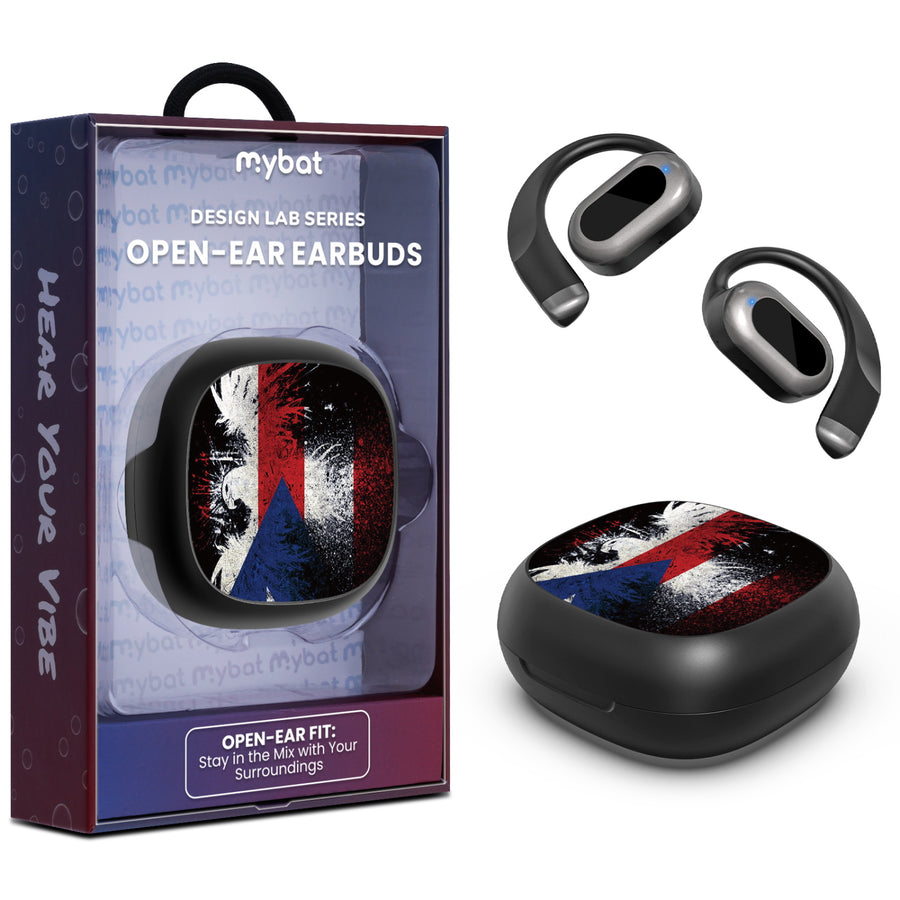 MyBat Design Lab Open-Ear Earbuds - Black - Puerto Rico Eagle Flag - MFHSBTST251-359-1.jpg
