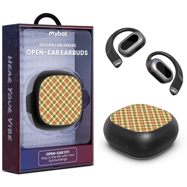 MyBat Design Lab Open-Ear Earbuds - Black - Autumn Tartan - MFHSBTST251-446-1.jpg